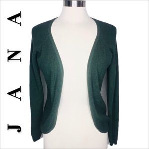 JANA cardigan sweater size small green